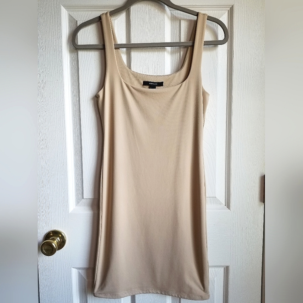 Nude mini dress in S